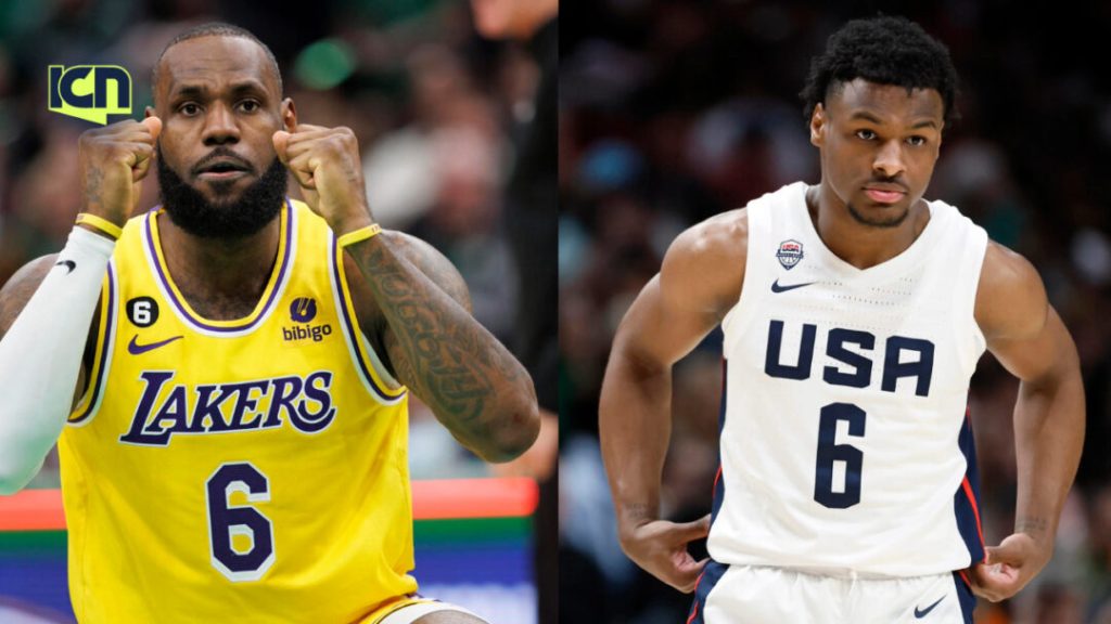 LeBron y Bronny James, padre e hijo debutan en la NBA