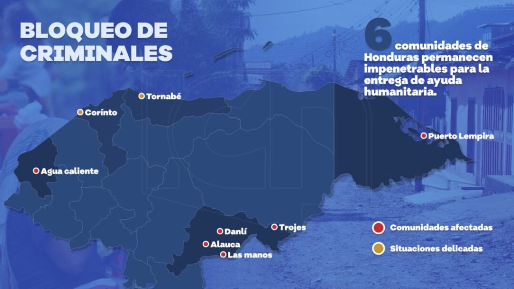 Seis comunidades de Honduras bloqueadas por grupos criminales según la ONU
