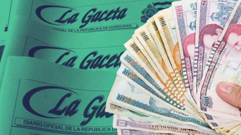 Publican decreto en La Gaceta sobre pago en Lempiras