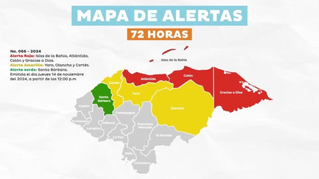 Alerta roja: Tormenta Sara amenaza Caribe hondureño con lluvias intensas