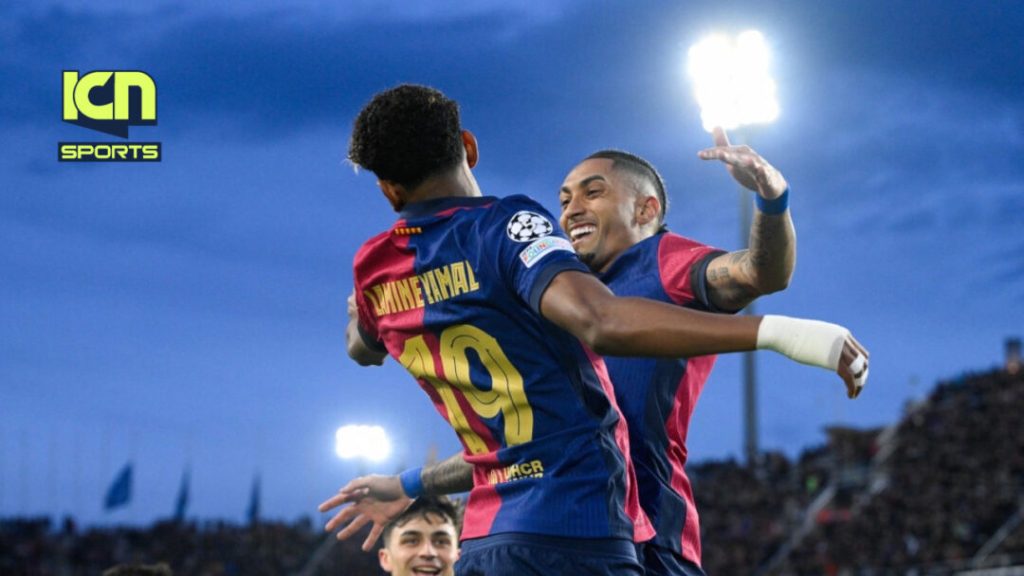 Yamal y Raphinha dan el pase a cuartos al Barcelona tras ganar al Benfica (3-1)