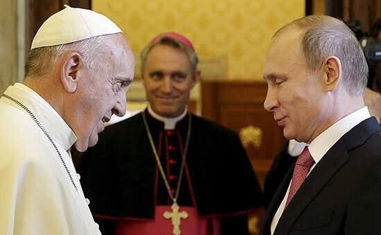 Putin elogia al papa Francisco por sus valores de justicia