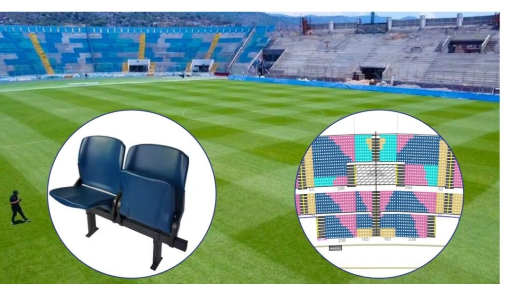 Así será el mosaico multicolor que formarán butacas que tendrá el estadio José de la Paz Herrera