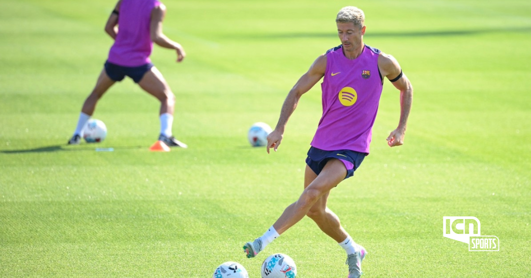 Lewandowski sufre una lesión en el muslo