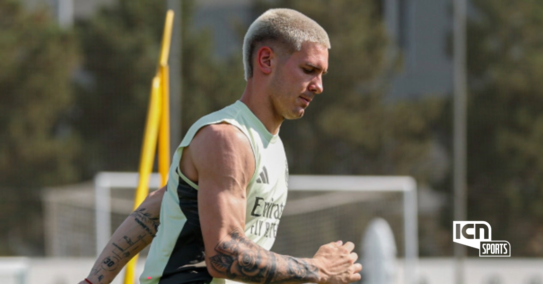 Franco Mastantuono realiza su primer entrenamiento con el Real Madrid