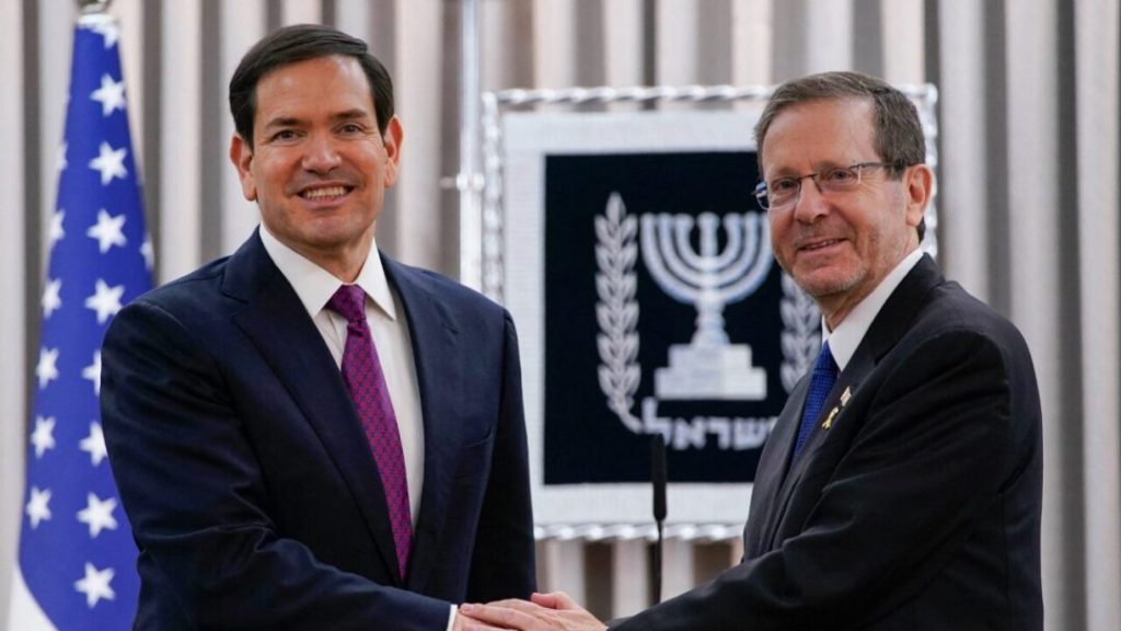 Rubio promete “apoyo inquebrantable” a Israel en los objetivos de Gaza