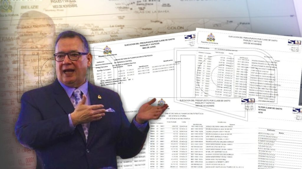 Ricardo Salgado recibió medio millón de lempiras en viáticos en cinco desembolsos