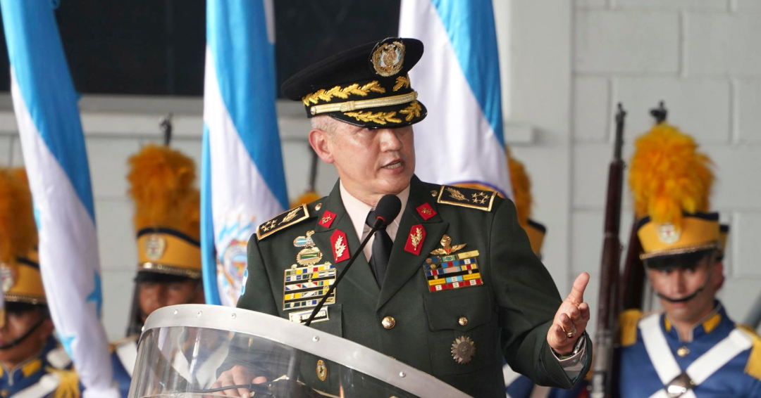 El jefe del Estado Mayor Conjunto de las Fuerzas Armadas de Honduras, general Roosevelt Hernández, en una fotografía de archivo.