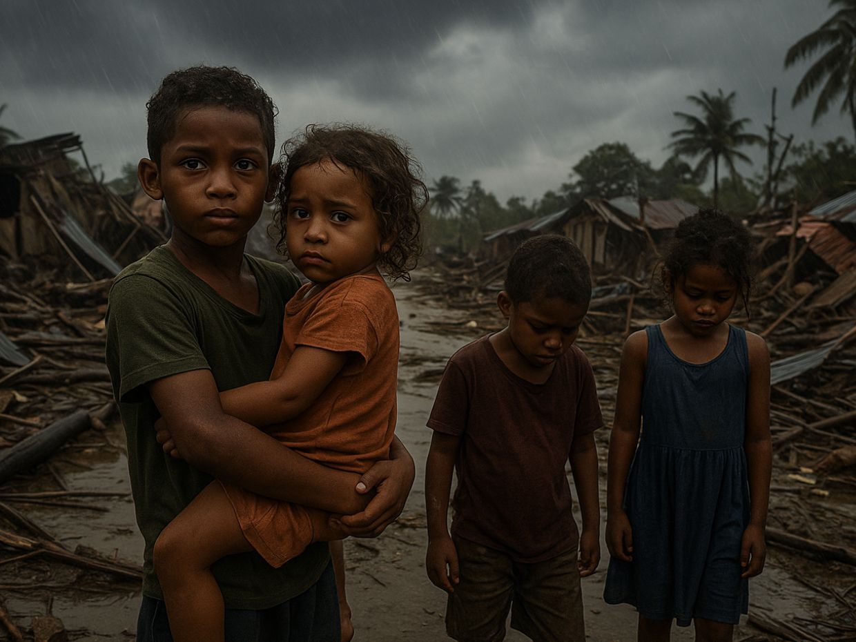 900,000 niños requieren ayuda en el Caribe tras el paso del huracán Melissa