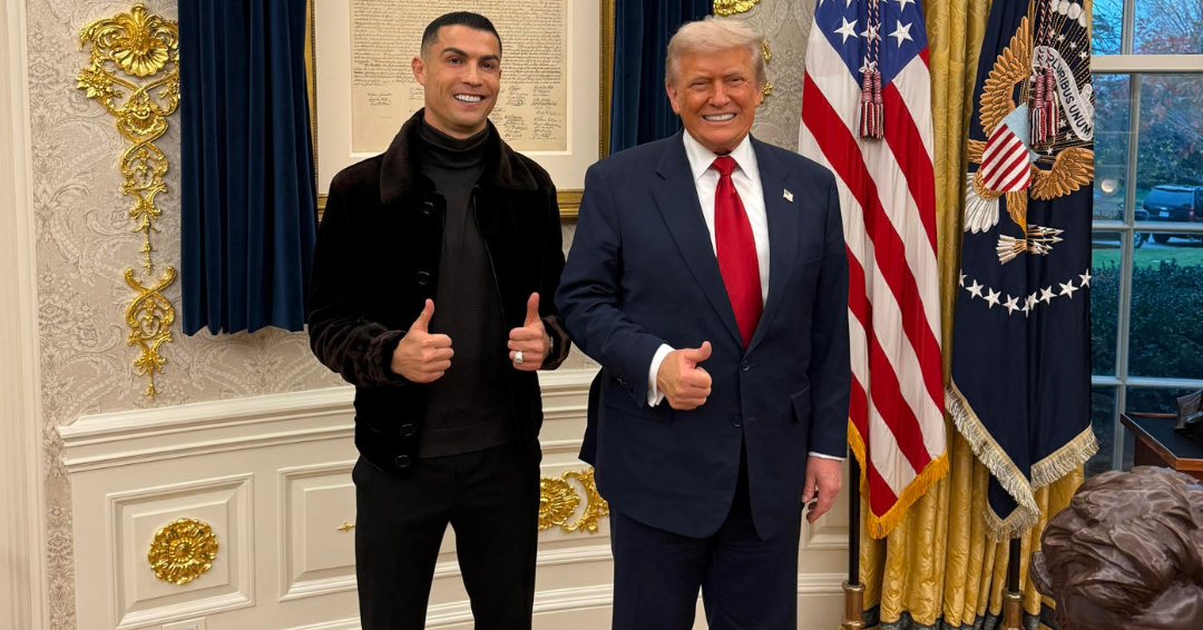 Histórico: Cristiano Ronaldo se reúne con Trump en la Casa Blanca