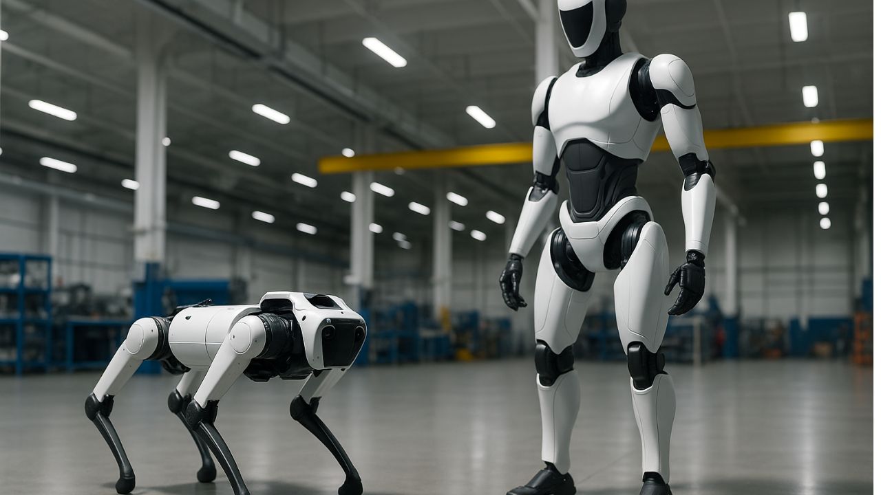 China acelera con robots humanoides y caninos