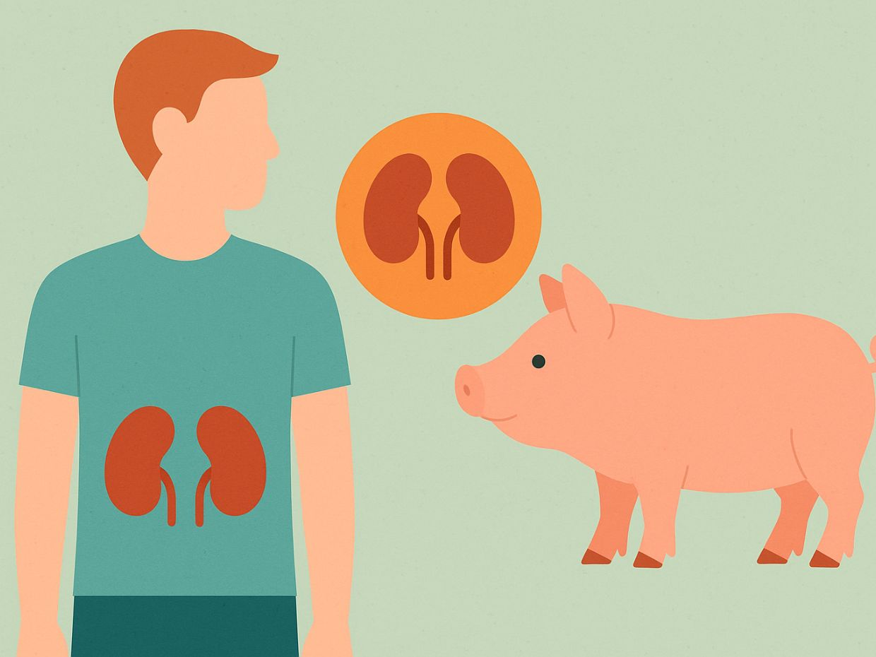 Trasplantan organoides renales humanos en riñones de cerdo