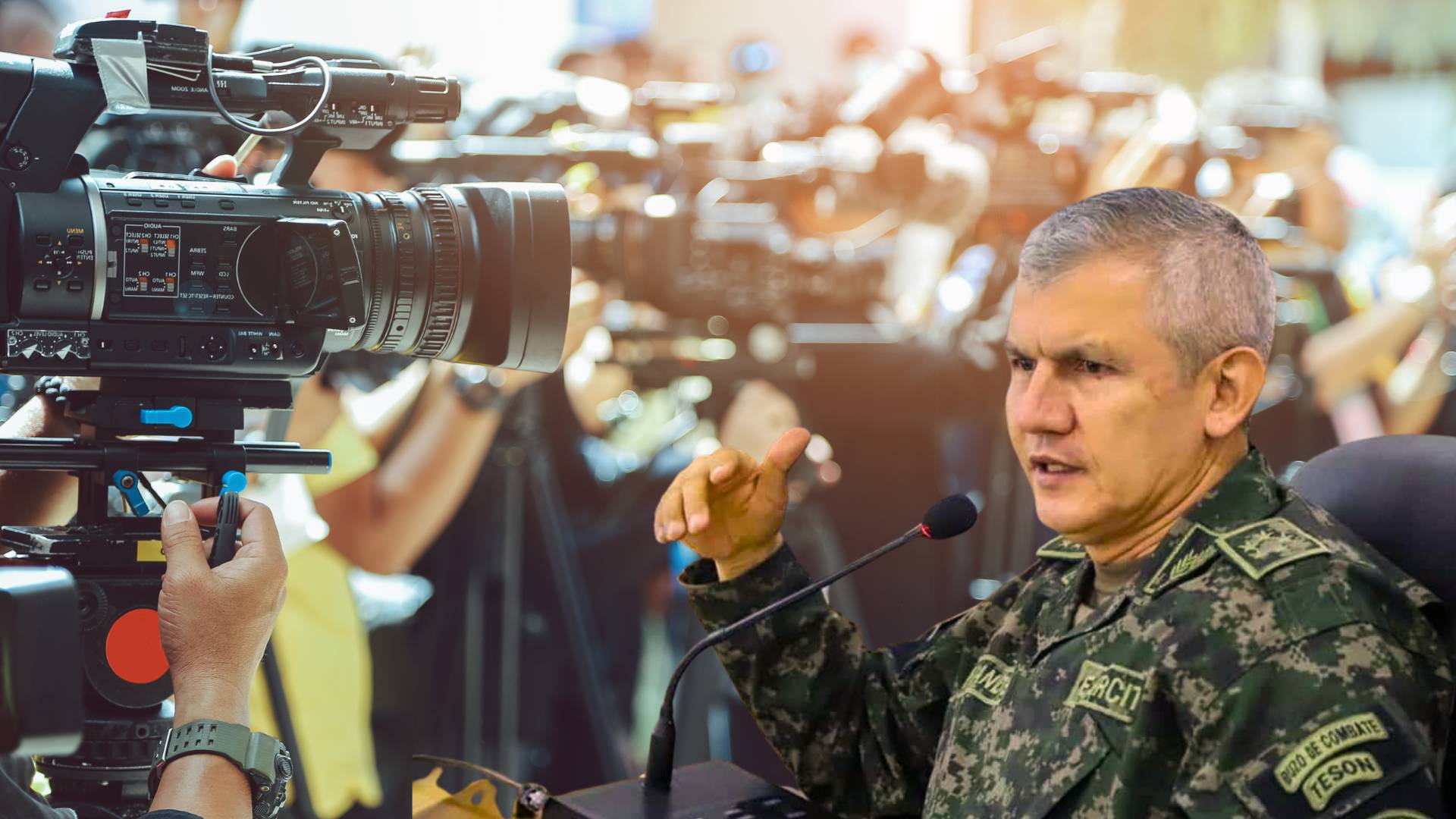 El jefe del estado mayor conjunto, general Roosevelt Hernández. Diseño: Nincy Perdomo.