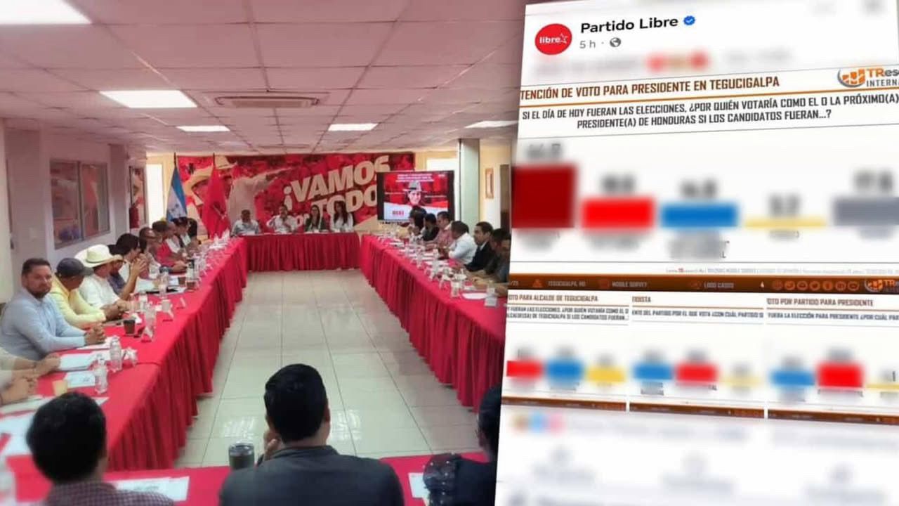 Libre divulga encuesta pese a prohibición de la Ley Electoral ¿Habrá sanción?