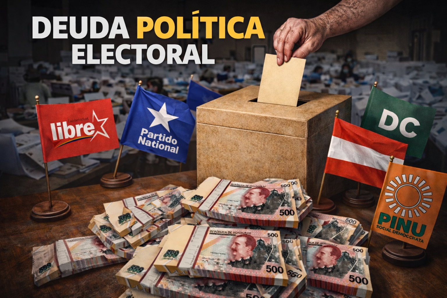Partido Nacional recibirá L80 millones por deuda política ¿Cuánto darán al resto de partidos?