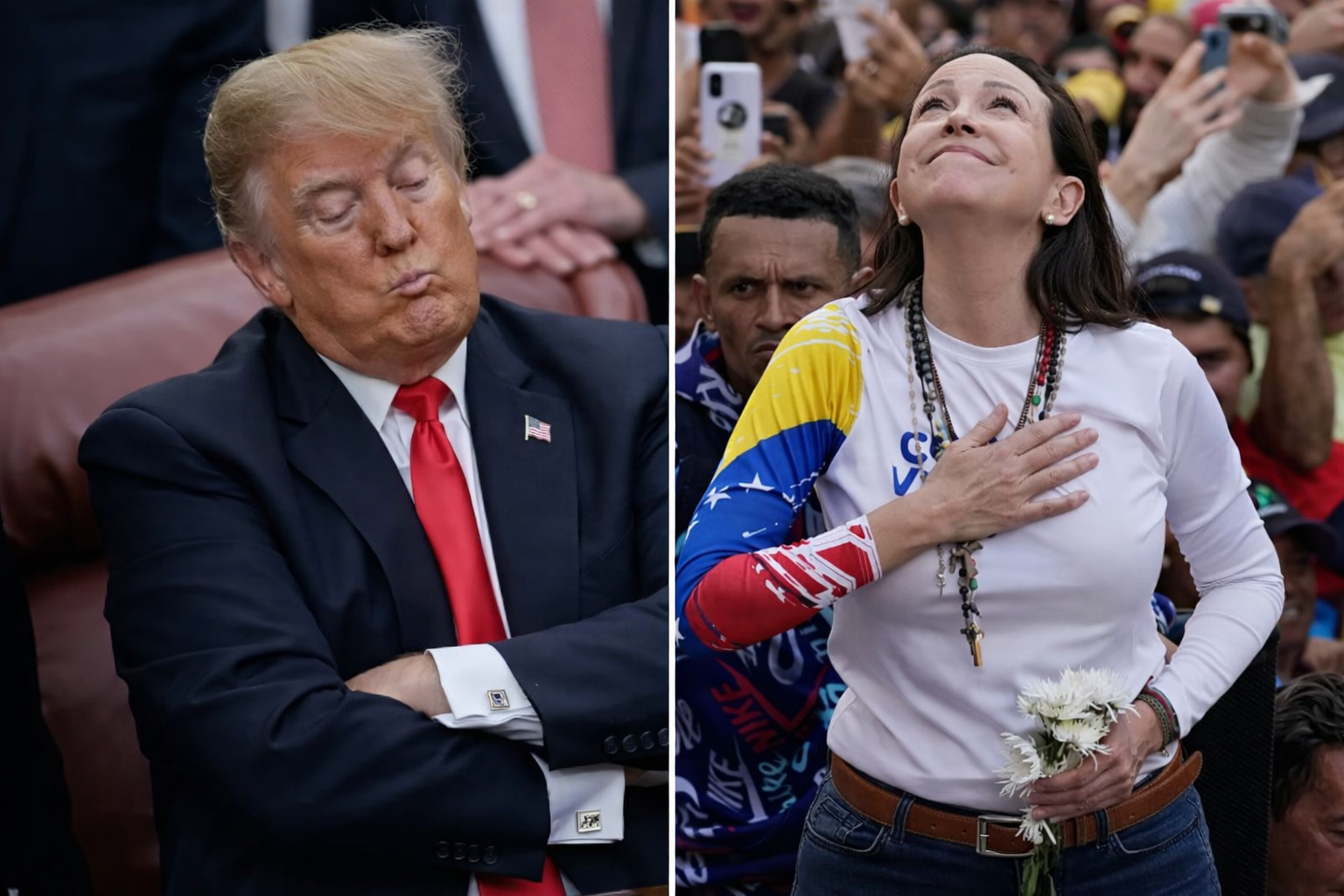 Trump dice que Machado no podría gobernar a Venezuela